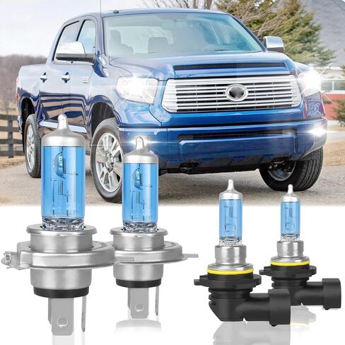 Fit for Honda Pilot 2006-2011 2012 2013 2014 2015 2016 Light Bulb High Performance Halogen Headlight Bulbs,9005 High Beam + H11 Low Beam Headlamp Replacement Bulb Kit,Pack of 4 in Kuwait