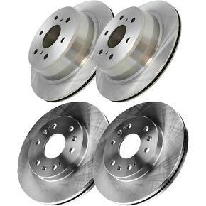 12.99" Front & 13.58" Rear Brake Rotors Replacement for 2007 2008 2009 2010 2011-2018 Chevy Silverado 1500, for Avalanche Suburban GMC Sierra Yukon XL 1500, Cadillac Escalade ESV EXT Brakes in Kuwait