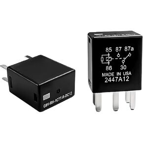 2PCS Car Power Relays, 12V 40A 5 Pin Spdt Multi Purpose Automotive Fuel Pump Starter Relay, Heavy Duty Standard Relay for Electrical System Replace G8V-RH-1C7T-R-DC12 in Saudi Arabia