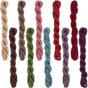 FREEBLOSS 10pcs Sashiko Thread Cotton 10 * 50m(55yds) Sewing Thread Embroidery Flosses 10 Colors Sashiko Threads for Quilting Hand Sewing Needlework Supplies in Saudi Arabia