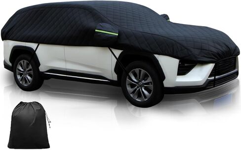 Hail Protection Car Cover Custom Fit for Nissan Rogue SUV 2021-2025 Half Cover丨Anti-Hail Car Tarpaulin Durable Snowproof Waterproof with Storage Bag & Mirror Pocket in Saudi Arabia