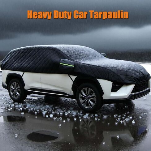 Hail Protection Car Cover Custom Fit for Nissan Rogue SUV 2021-2025 Half Cover丨Anti-Hail Car Tarpaulin Durable Snowproof Waterproof with Storage Bag & Mirror Pocket in Saudi Arabia