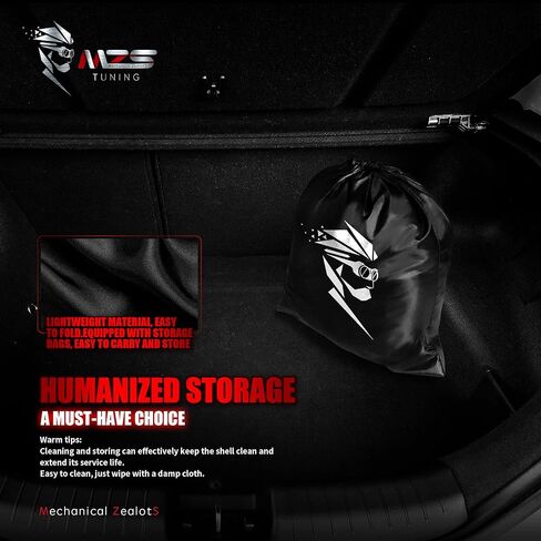 غطاء سيارة MZS Hatchback للسيارات، غطاء حماية مقاوم للماء لجميع الأحوال الجوية يناسب ما يصل إلى 171 بوصة هاتشباك، أغطية خارجية كاملة بلونين مع فتحات مقاومة للرياح والشمس وإبزيم قابل للتعديل in Saudi Arabia