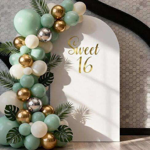 Sweet 16 Party Decorations 16th Birthday Decorations for Boys Girls Large Sweet 16 Sign for Backdrop Sweet 16 Decals for Arch Sweet 16 Stickers Gold 16th Birthday Wall Decal in Kuwait