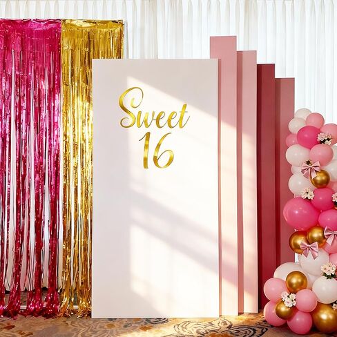 Sweet 16 Party Decorations 16th Birthday Decorations for Boys Girls Large Sweet 16 Sign for Backdrop Sweet 16 Decals for Arch Sweet 16 Stickers Gold 16th Birthday Wall Decal in Kuwait