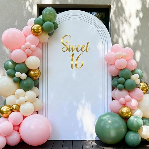 Sweet 16 Party Decorations 16th Birthday Decorations for Boys Girls Large Sweet 16 Sign for Backdrop Sweet 16 Decals for Arch Sweet 16 Stickers Gold 16th Birthday Wall Decal in Kuwait
