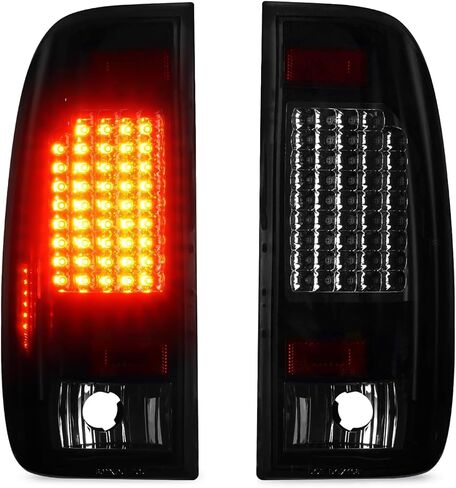 ضوء خلفي LED متوافق مع 94-98 سيلفرادو 88-00 تشيفي جي إم سي C/K 1500 2500 3500 سوبربان، 95-99 تاهو 92-00 يوكون 99-00 كاديلاك إسكاليد 92-94 بليزر مجموعة الضوء الخلفي لمصباح الفرامل الخلفي، عدسات دخان in Kuwait