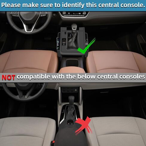 غطاء ناقل الحركة من السيليكون لسيارة تويوتا كورولا كروس 2025 2026، غطاء لوحة التحول مع جيبين للتخزين، مقاوم للانزلاق ومقاوم للخدش، منظم وحدة التحكم المركزية الداخلية (ولا لتويوتا كورولا) in Kuwait