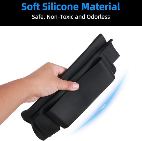 غطاء ناقل الحركة من السيليكون لسيارة تويوتا كورولا كروس 2025 2026، غطاء لوحة التحول مع جيبين للتخزين، مقاوم للانزلاق ومقاوم للخدش، منظم وحدة التحكم المركزية الداخلية (ولا لتويوتا كورولا) in Kuwait