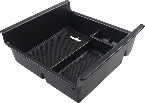 2026 Silverado 2500/3500 Center Console Organizer for Chevy Silverado 2500/3500 Accessories TPE Material Console Tray Compatible with 2024-2026 Chevy Silverado 2500/3500HD(Full Console Bucket Seat) in Saudi Arabia