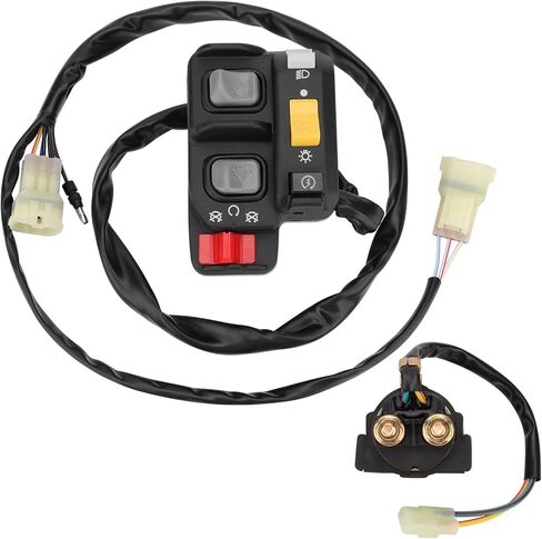 M MATI Handlebar & Starter Relay Switch for Honda Foreman 450 ES TRX450FE 1998-2004 Electric Shift 35020-HN0-A11 35850-HF1-670 35850-HN0-671 in Saudi Arabia