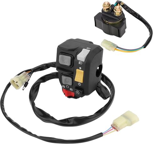 M MATI Handlebar & Starter Relay Switch for Honda Foreman 450 ES TRX450FE 1998-2004 Electric Shift 35020-HN0-A11 35850-HF1-670 35850-HN0-671 in Saudi Arabia