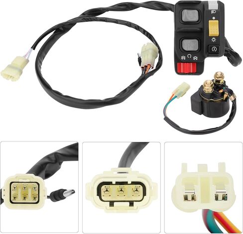 M MATI Handlebar & Starter Relay Switch for Honda Foreman 450 ES TRX450FE 1998-2004 Electric Shift 35020-HN0-A11 35850-HF1-670 35850-HN0-671 in Saudi Arabia