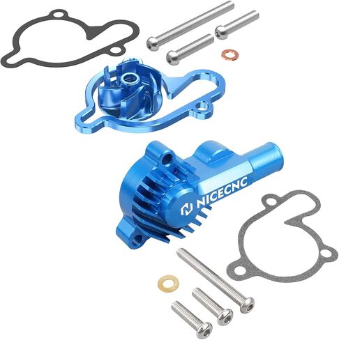 NICECNC Motorcycle Water Pump Cover Impeller Cooler Kit Compatible with Yamaha YZ85 2002-2018,Aluminum CNC-machined in Saudi Arabia
