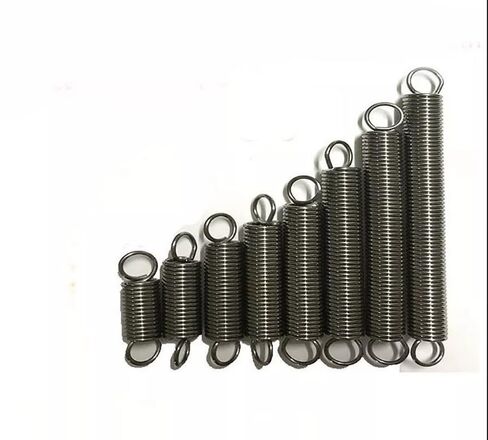 Premium 304 Stainless Steel Expansion Springs - Tension Hooks with 0.7-0.8mm Wire Diameter, for Mechanical Applications(0.8 x 6 x 35mmx5pcs) in Saudi Arabia