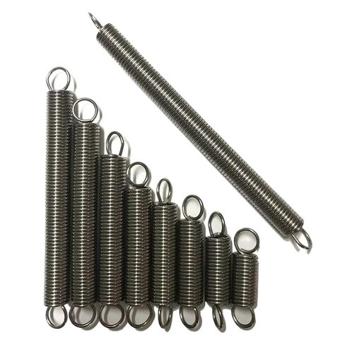Premium 304 Stainless Steel Expansion Springs - Tension Hooks with 0.7-0.8mm Wire Diameter, for Mechanical Applications(0.8 x 6 x 35mmx5pcs) in Saudi Arabia