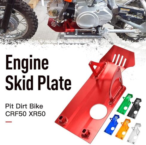 غطاء حامي حماية المحرك من الألومنيوم للدراجات النارية على الطرق الوعرة إندورو CRF50 XR50 CRF70 XR70 SSR YX Lifan Coolster Atomik Apollo 70cc 90cc 110cc 125cc 150cc (أسود) in Saudi Arabia