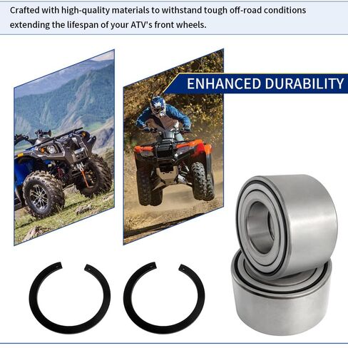 2 قطعة محمل العجلة الأمامية (27 × 55 × 32 مم) يتضمن مشبك إحكام متوافق مع Honda Rancher 420 TRX420 Foreman 500 520 TRX500 TRX520 2014-2024 OEM#91051-HR3-A21 in Saudi Arabia