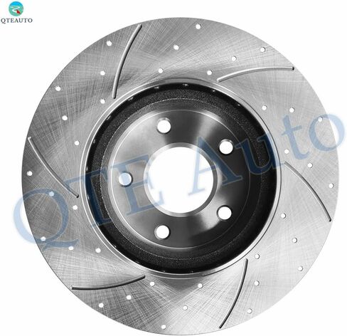 PM Auto Set of 6 Front Drilled Slotted Brake Disc Rotors 296mm-Ceramic Brake Pad Kit For 2013-2017 Nissan Altima in Saudi Arabia