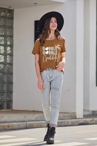 FASHGL Thanksgiving Pregnancy Shirt Women Funny Roasting a Little Turkey T-Shirt Cute Pregnancy Announcement Tee Tops in Kuwait