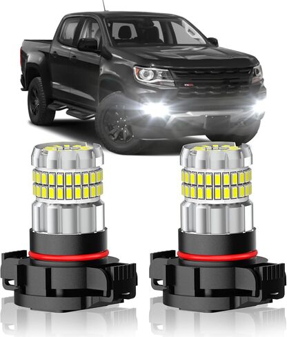 مناسب لمصابيح الضباب Subaru Outback 2010-2019 أو DRL، مصابيح ضباب فائقة السطوع 13000LM 360 درجة، 6000K أبيض بارد مطور 4014 رقاقة مصباح ضباب، حزمة من 2 in Kuwait