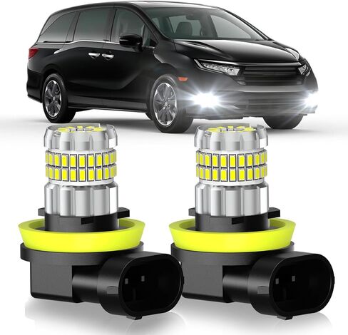مناسب لمصابيح الضباب Subaru Outback 2010-2019 أو DRL، مصابيح ضباب فائقة السطوع 13000LM 360 درجة، 6000K أبيض بارد مطور 4014 رقاقة مصباح ضباب، حزمة من 2 in Kuwait