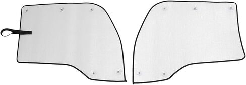 Front & Side Window Sunshade Set Compatible with 2013-2025 Kenworth T680 XPE Plastic Silvery in Saudi Arabia