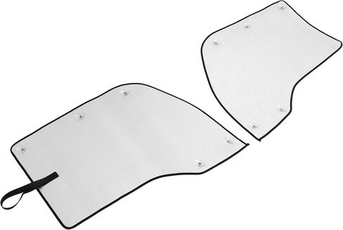 Front & Side Window Sunshade Set Compatible with 2013-2025 Kenworth T680 XPE Plastic Silvery in Saudi Arabia