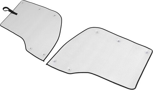 Front & Side Window Sunshade Set Compatible with 2013-2025 Kenworth T680 XPE Plastic Silvery in Saudi Arabia