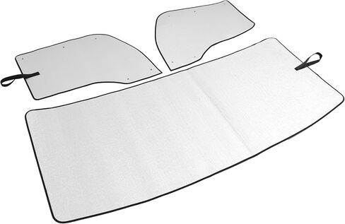 Front & Side Window Sunshade Set Compatible with 2013-2025 Kenworth T680 XPE Plastic Silvery in Saudi Arabia