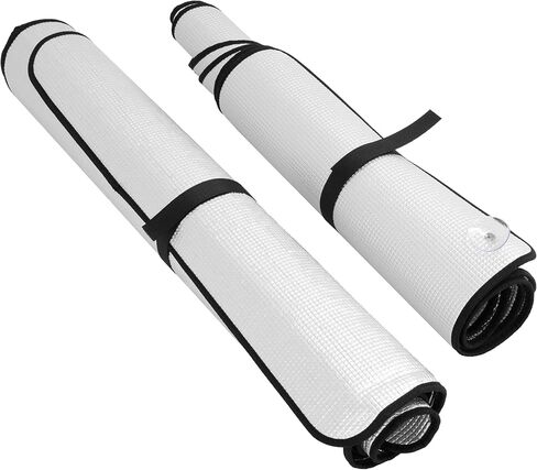 Front & Side Window Sunshade Set Compatible with 2013-2025 Kenworth T680 XPE Plastic Silvery in Saudi Arabia