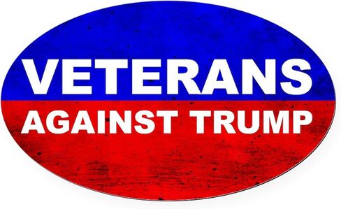 CafePress Veterans Against Trump Oval Car Magnet, Euro Oval Bumper Magnet in Saudi Arabia