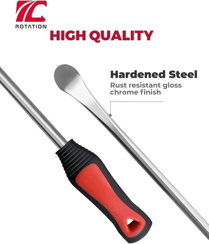 ROTATION 11.5 inch Steel Tire Spoon Lever Iron Tool Kit, Professional Tire Changing Tool for Motorcycle, Dirt Bike, Lawn Mower, 3 pcs Tire Spoons, 2 Rim Protector | 5-Piece Set in Saudi Arabia
