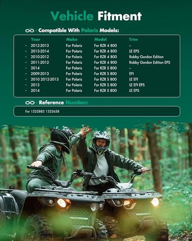 SCITOO CV Axle Shaft Assembly Rear Left Right for Polaris RZR 4 800 2010-2014,for Polaris RZR S 800 2009-2014 1332883 1332638 2PCS in Saudi Arabia