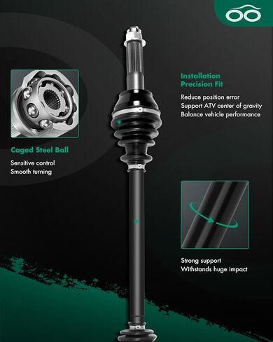 SCITOO CV Axle Shaft Assembly Rear Left Right for Polaris RZR 4 800 2010-2014,for Polaris RZR S 800 2009-2014 1332883 1332638 2PCS in Saudi Arabia
