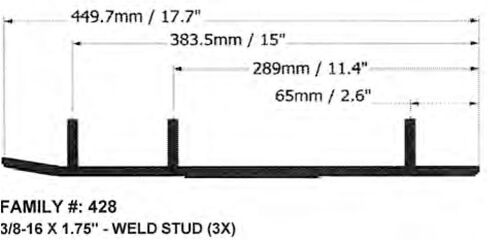 SPI Ripper Wearbar and Carbides for SKI-DOO FORMULA III/LT/Z 1997 in Saudi Arabia