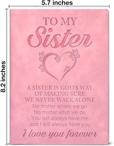 Sister Notebook Gifts I Love You Forever Writing Journal Gift for Sister Birthday Wedding Christmas in Saudi Arabia