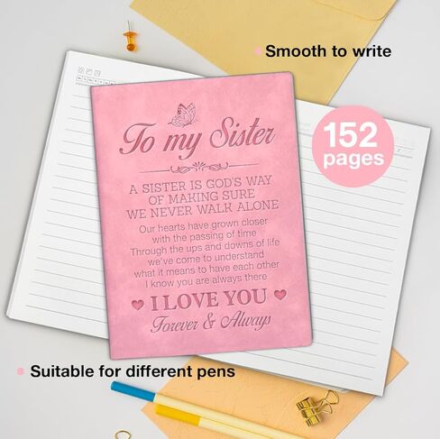 Sister Notebook Gifts I Love You Forever Writing Journal Gift for Sister Birthday Wedding Christmas in Saudi Arabia