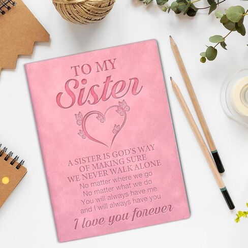 Sister Notebook Gifts I Love You Forever Writing Journal Gift for Sister Birthday Wedding Christmas in Saudi Arabia