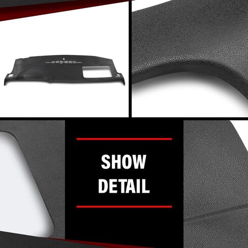 غطاء غطاء لوحة القيادة المصبوب من CHEDA متوافق مع 2007-2014 Chevy Tahoe Avalanche Suburban GMC Yukon/متوافق مع 07-13 Silverado Sierra (أسود) in Saudi Arabia