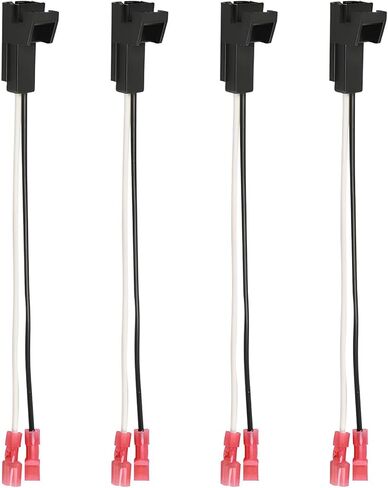 4 قطع من أسلاك مكبر الصوت للباب 72-4568 كابل سلك مكبر الصوت متوافق مع تشيفي جي إم سي بويك سيلفرادو سييرا سوبربان يوكون كولورادو موصل الباب الخلفي الأمامي لصوت السيارة in Kuwait