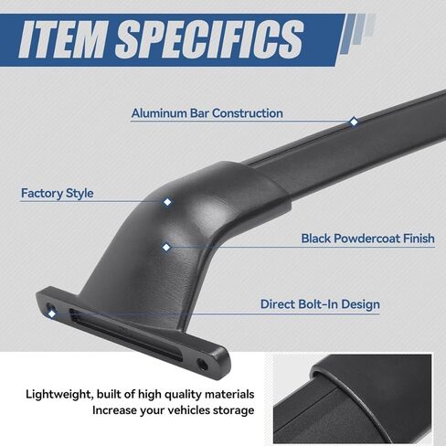 Auto Dynasty Roof Rack Cross Bars Compatible with 2017-2024 Nissan Kicks, 150lbs Rooftop Cargo Bars Aluminum Anti-Corrosion Roof Rails for Luggage Bike Kayak Racks in Saudi Arabia