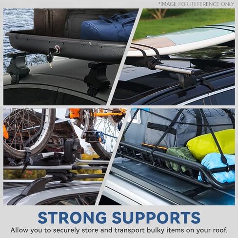 Auto Dynasty Roof Rack Cross Bars Compatible with 2017-2024 Nissan Kicks, 150lbs Rooftop Cargo Bars Aluminum Anti-Corrosion Roof Rails for Luggage Bike Kayak Racks in Saudi Arabia