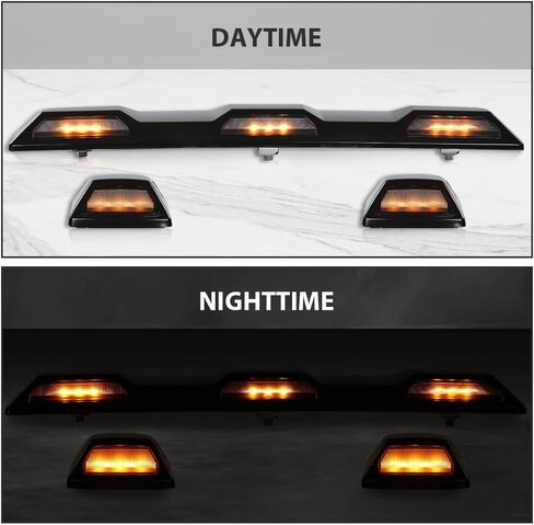 G-PLUS طقم مصابيح سقف كهرماني LED متوافق مع تشيفي سيلفرادو جي إم سي سييرا 2500HD 3500HD 2020-2023 84747496، 84747497، 84694118، 84948214 in Saudi Arabia