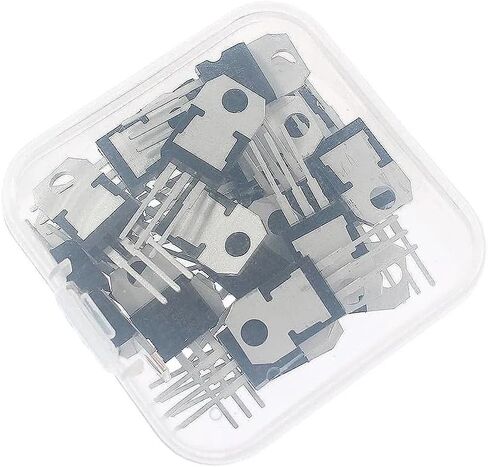 25PCS L7805CV L7809CV L7812CV L7815CV L7824CV LM317T Voltage Regulator TO220 Regulated IC L7805 L7809 L7812 L7815 Transistor(LM317T) in Saudi Arabia