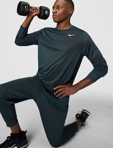 Nike Men's DriFit Reset Legend Long Sleeve Tee Black | Gray XL in Saudi Arabia