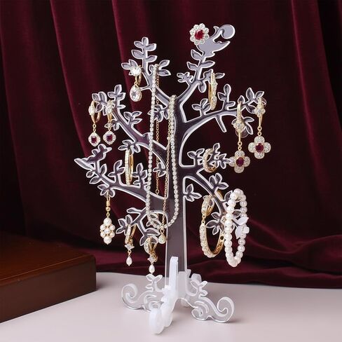 Tree Shape Jewelry Stand Mold, Silicone Resin Earring Holder Epoxy Casting Display Necklace Organizer Hanger Rack Mould for DIY Art Crafts, Handcraft Making, Bracelets Storage, Home Decoration Gift in Saudi Arabia