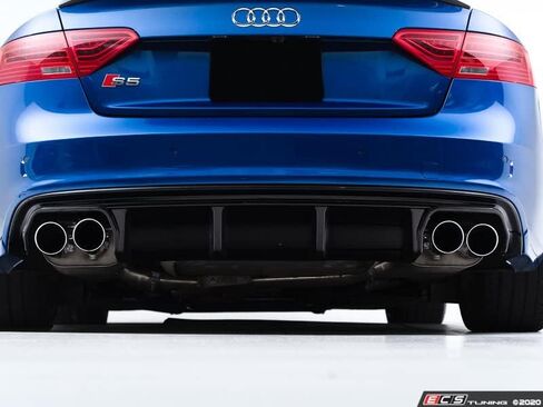ECS Gloss Black Rear Diffuser Compatible with Audi B8.5 S5 / A5 S-Line in Saudi Arabia