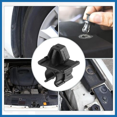 Hood Prop Rod Clip Retainer Fit for Honda Ridgeline 2006-2014 No.91504SJCA00 - Pack of 1 Black Item Replacement in Saudi Arabia