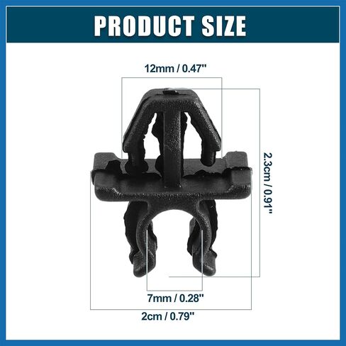 Hood Prop Rod Clip Retainer Fit for Honda Ridgeline 2006-2014 No.91504SJCA00 - Pack of 1 Black Item Replacement in Saudi Arabia